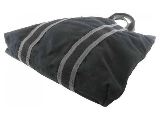 Hermès Hermes Sac Fourre-Tout Cabas Handbag 101084M Noir - vue 3