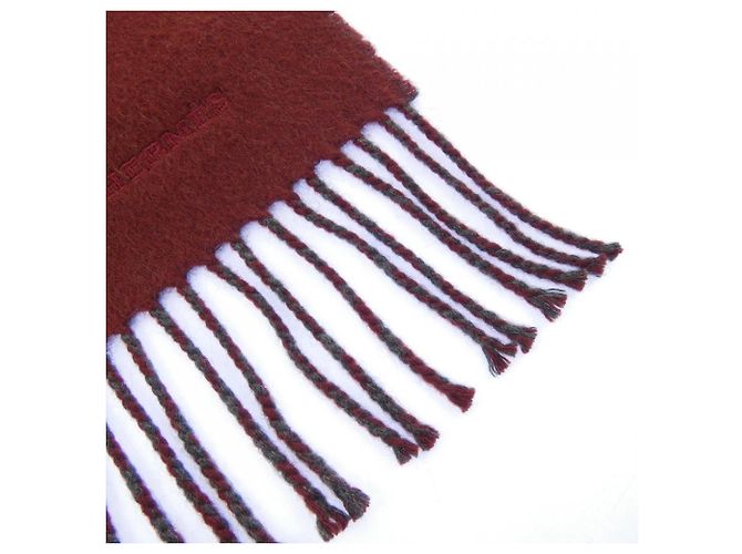 Hermès Stola in cashmere Hermes RECTO VERSO H393800T Rosso - vista 2