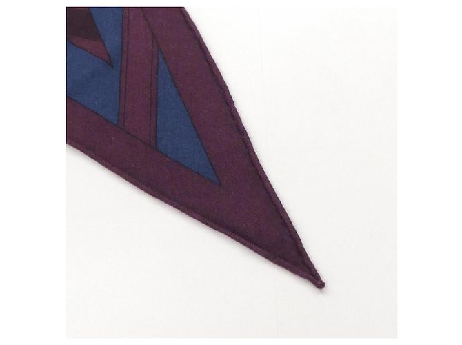 Hermès Foulard Hermes FLAMBOYANT WEB Losange GM Porpora - vista 2