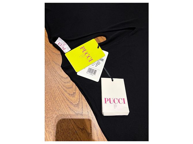 Vestido Asimétrico Emilio Pucci de Seda y Viscosa con Estampado Castaño Negro Rosa - vista 5