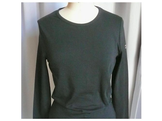 Chanel Langarm-T-Shirt schwarz mit Logo - Ansicht 5