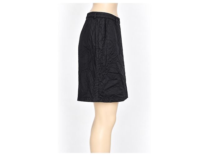 Prada Saia Evasê em Nylon Preto - vista 3