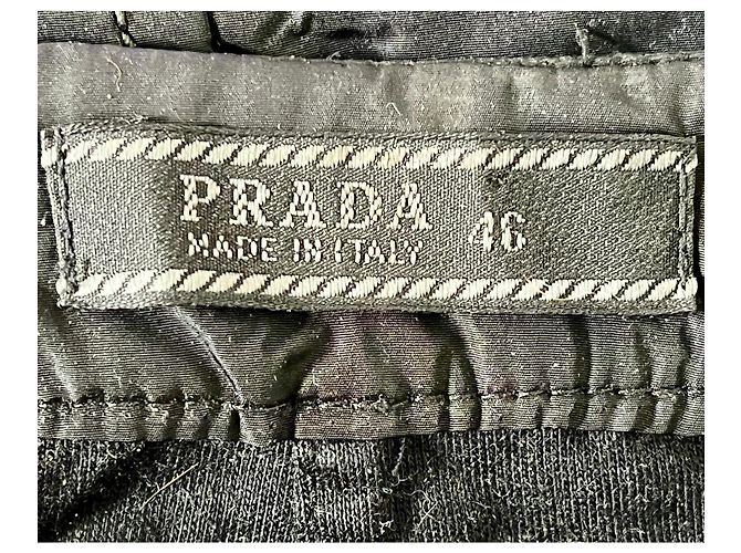 Prada Saia Evasê em Nylon Preto - vista 5