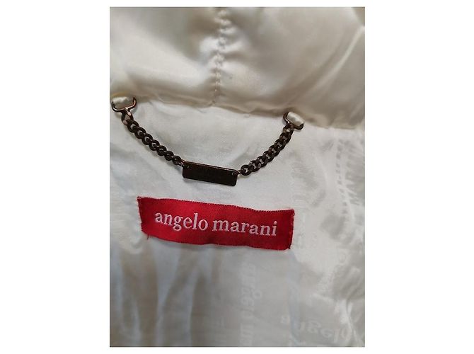 Autre Marque Chaqueta de Plumón Angelo Marani Estampado Leopardo con Piel de Zorro Castaño Blanco Estampado de leopardo - vista 3