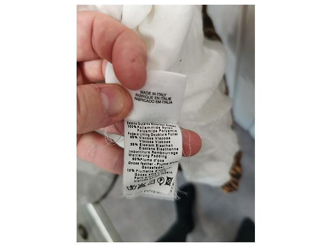 Autre Marque Chaqueta de Plumón Angelo Marani Estampado Leopardo con Piel de Zorro Castaño Blanco Estampado de leopardo - vista 7