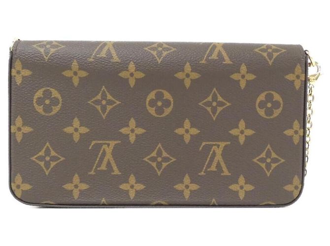 Pochette Félicie Borsa a tracolla Louis Vuitton Monogram Pochette Felicie Marrone - vista 2