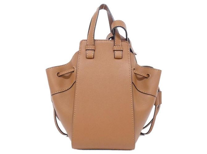 Loewe Hammock Mini Schultertasche mit Kordzug Braun - Ansicht 2