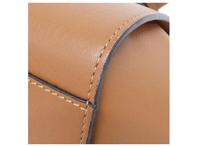 Loewe Hammock Mini Schultertasche mit Kordzug Braun - Ansicht 3
