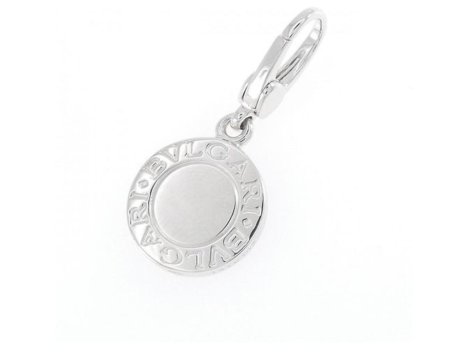Bulgari Charm per collana Bvlgari in oro bianco 18K e onice - vista 2
