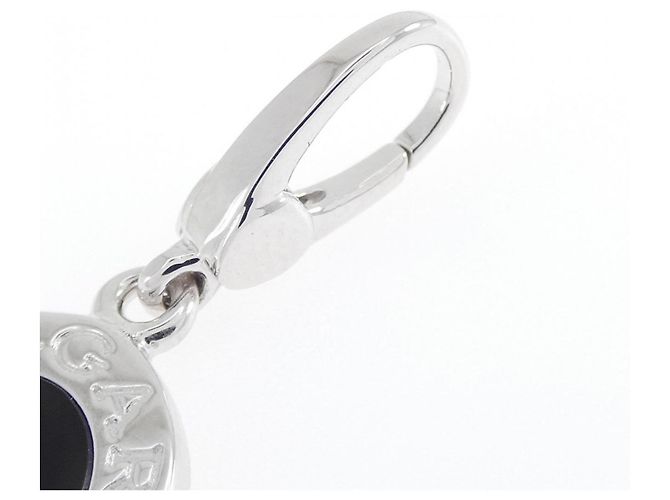 Bulgari Charm per collana Bvlgari in oro bianco 18K e onice - vista 3