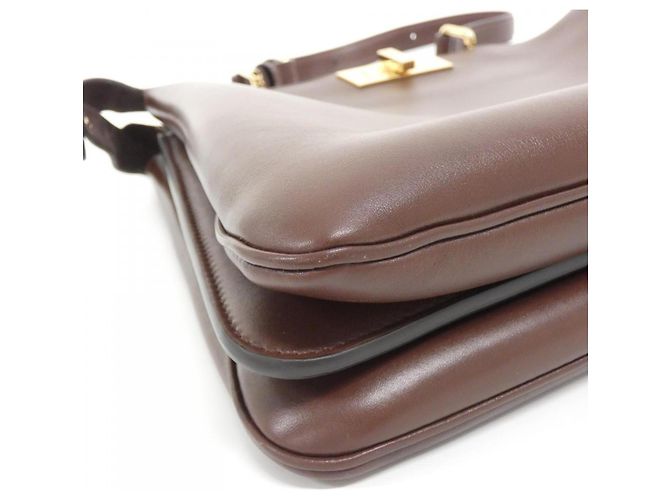 Borsa Fendi Peekaboo Soft Large Marrone scuro - vista 2