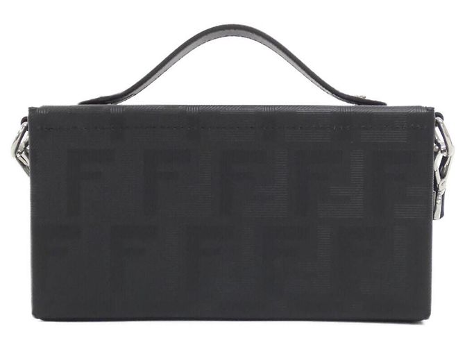 Borsa Fendi Baguette Soft Trunk Nero - vista 2