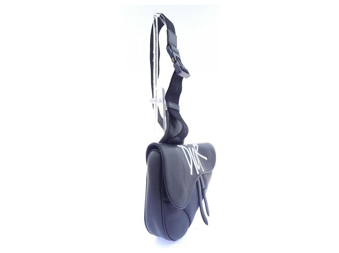 Borsa Christian Dior Saddle Shawn Stussy Nero - vista 2