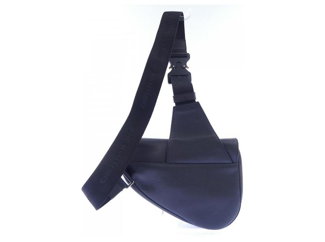 Borsa Christian Dior Saddle Shawn Stussy Nero - vista 3