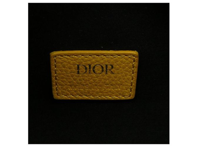 Borsa a mano Christian Dior Dior LINGO 26 Oblique Giallo - vista 5
