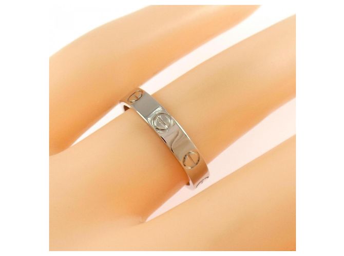 Anello Mini Love Cartier in oro bianco - vista 4