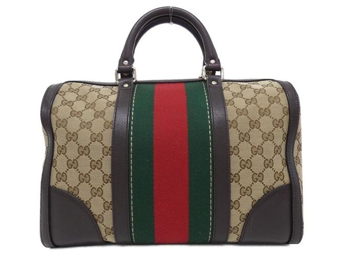Borsa Boston Gucci 406868 KQWZG Marrone - vista 2