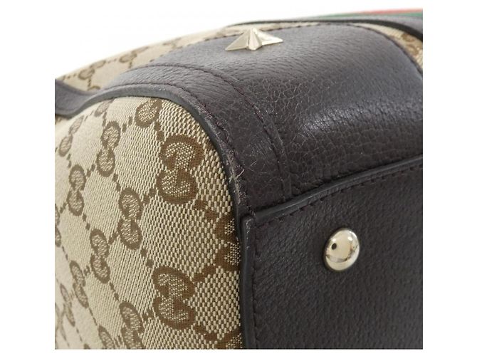 Borsa Boston Gucci 406868 KQWZG Marrone - vista 3