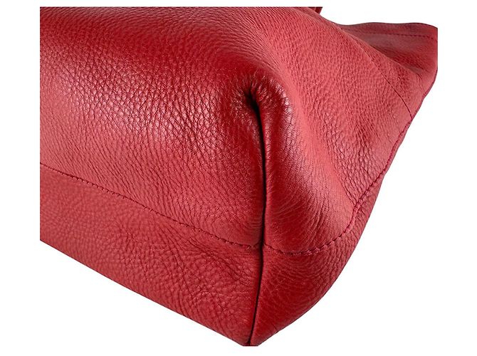 Bolso de mano Miu Miu de piel roja - vista 9