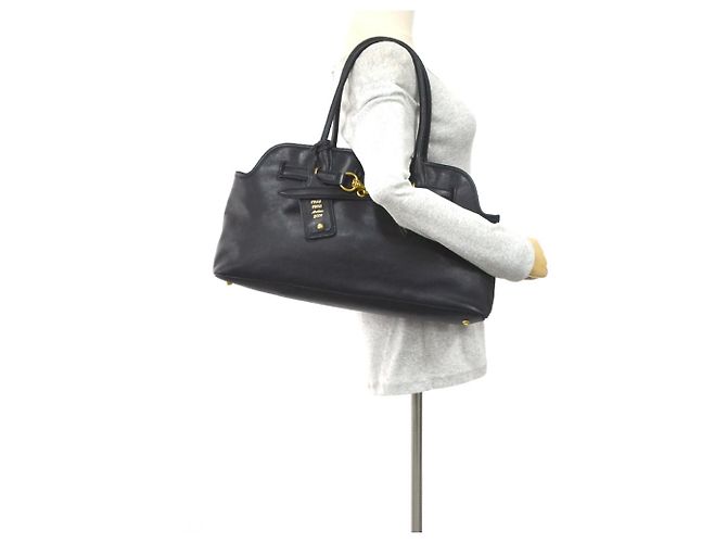 Borsa a mano Miu Miu in pelle nera Nero - vista 14