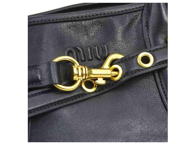 Borsa a mano Miu Miu in pelle nera Nero - vista 9