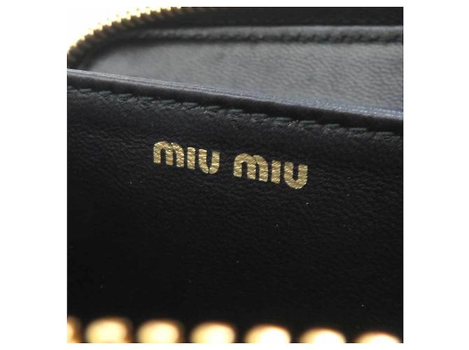 Monedero Miu Miu de piel negra Negro - vista 10