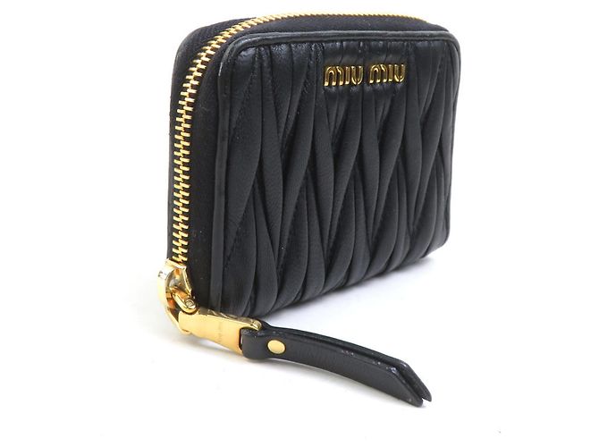 Monedero Miu Miu de piel negra Negro - vista 2