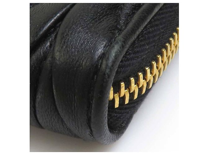 Monedero Miu Miu de piel negra Negro - vista 6