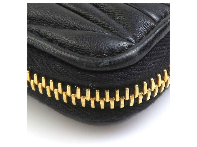 Monedero Miu Miu de piel negra Negro - vista 7