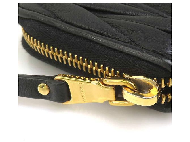 Monedero Miu Miu de piel negra Negro - vista 8