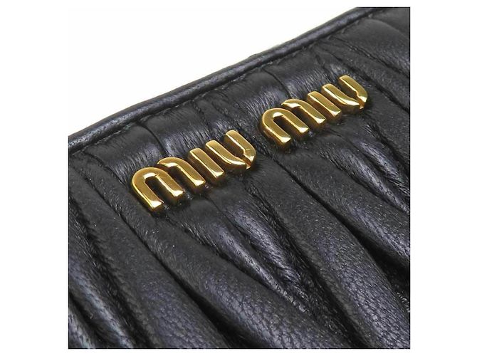 Monedero Miu Miu de piel negra Negro - vista 9