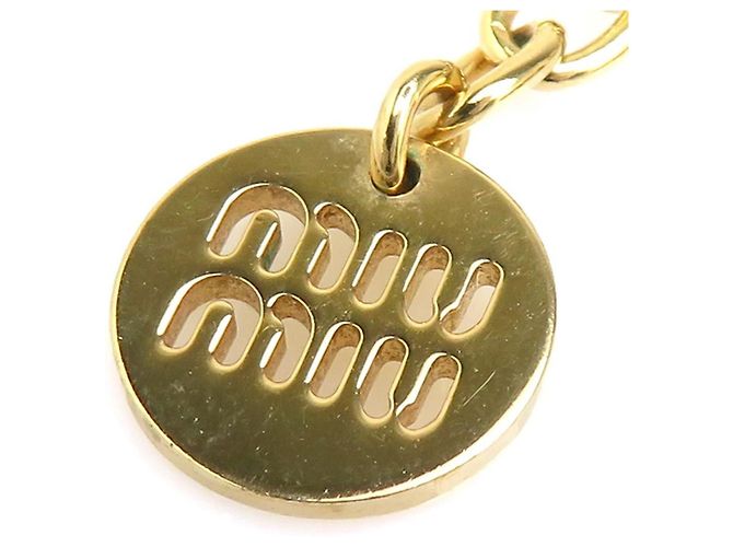 Collana in metallo dorato Miu Miu D'oro - vista 5