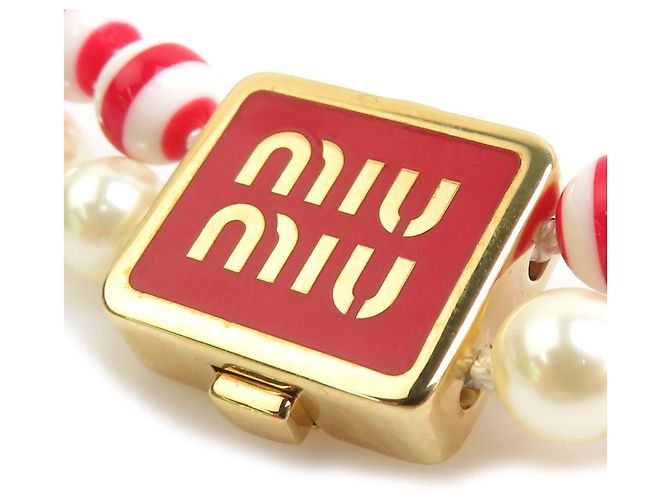 Miu Miu Choker in Rot und Weiß - Ansicht 6