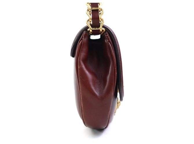 Borsa a tracolla in pelle Miu Miu Marrone D'oro - vista 2
