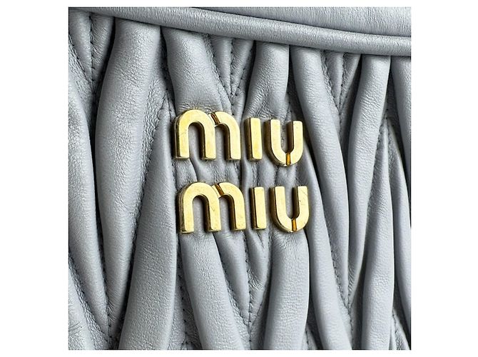 Miu Miu Schultertasche hellgrau - Ansicht 12