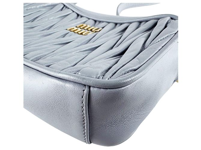 Miu Miu Schultertasche hellgrau - Ansicht 8