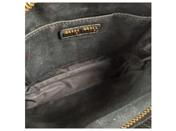 Borsa a tracolla Miu Miu in pelle Matelassé nera Nero - vista 5