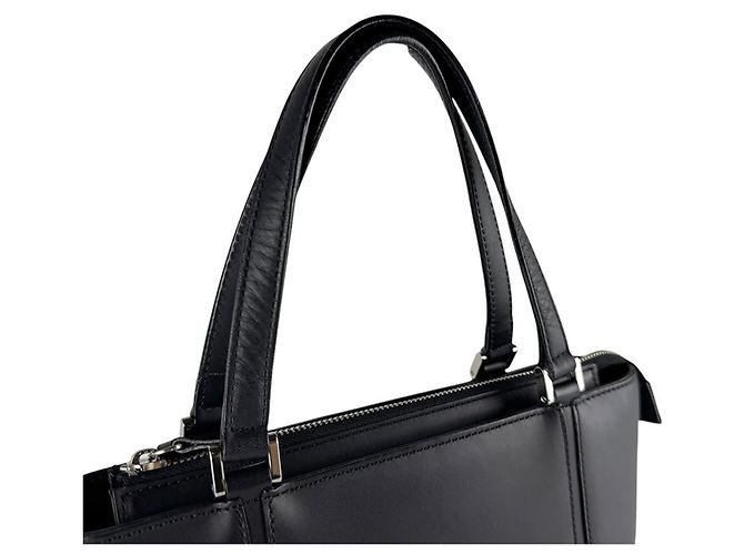 Borsa a mano Burberry in pelle nera Nero - vista 10