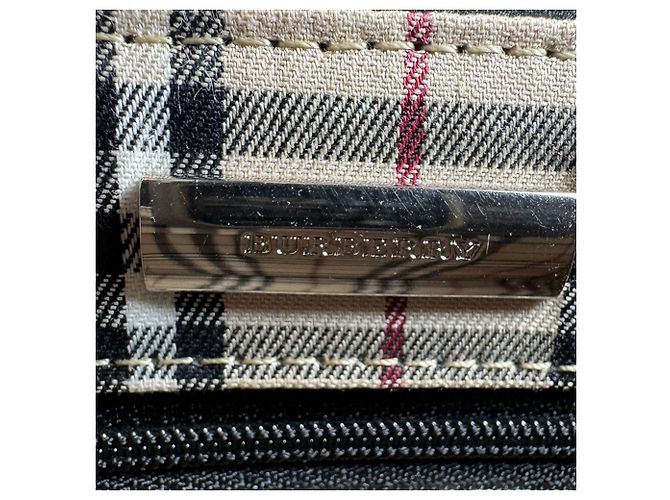 Borsa a mano Burberry in pelle nera Nero - vista 12