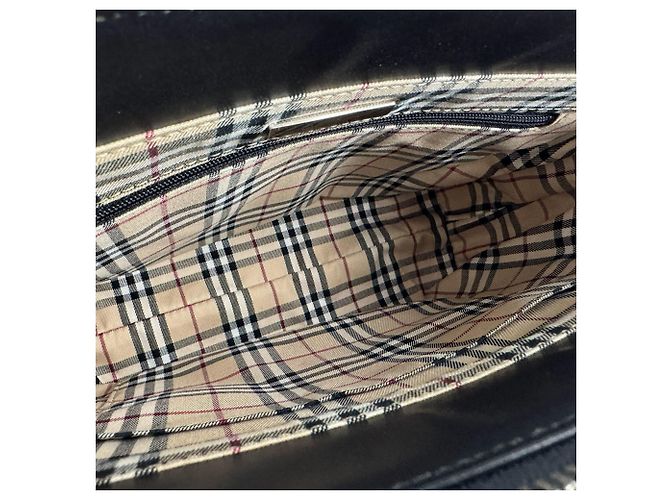 Borsa a mano Burberry in pelle nera Nero - vista 5