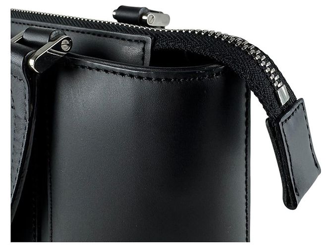 Borsa a mano Burberry in pelle nera Nero - vista 7