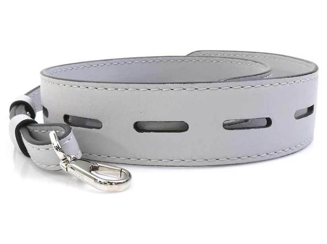 Borsa a tracolla Tod's in pelle grigio chiaro e giallo - vista 13