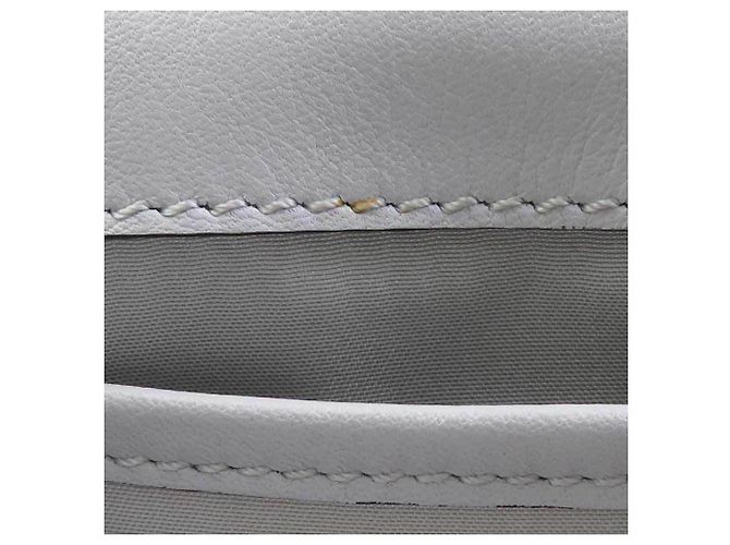 Borsa a tracolla Tod's in pelle grigio chiaro e giallo - vista 7