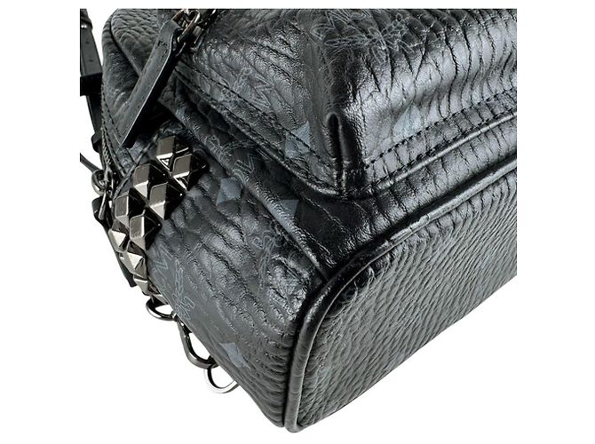 Zaino in pelle MCM - Black Nero - vista 9