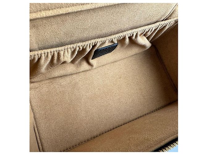 Bolsa de ombro em couro MCM Marrom Preto - vista 12