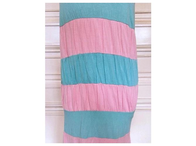 American Retro Vestido Cancán a Rayas Rosa y Azul - vista 10