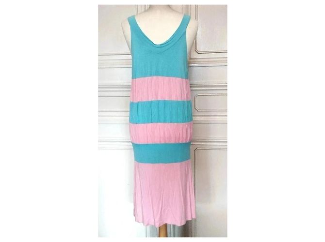 American Retro Vestido Cancán a Rayas Rosa y Azul - vista 20