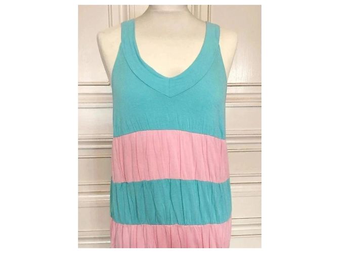 American Retro Vestido Cancán a Rayas Rosa y Azul - vista 9