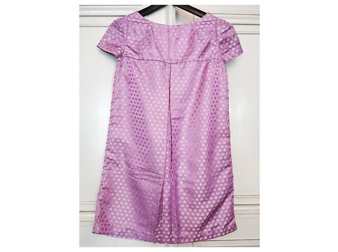 Antik Batik Vestido de Seda Dotties Mutine com Bolinhas Roxo - vista 12