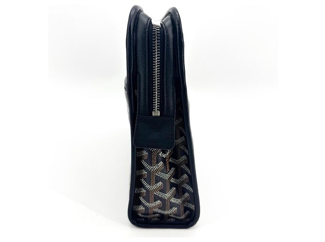 Goyard Jouvence Toiletry Coated Canvas MM Nero - vista 3